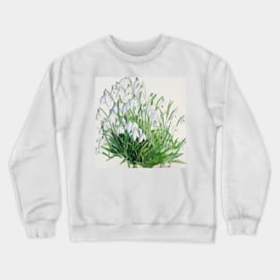 Snowdrops watercolour painting Crewneck Sweatshirt